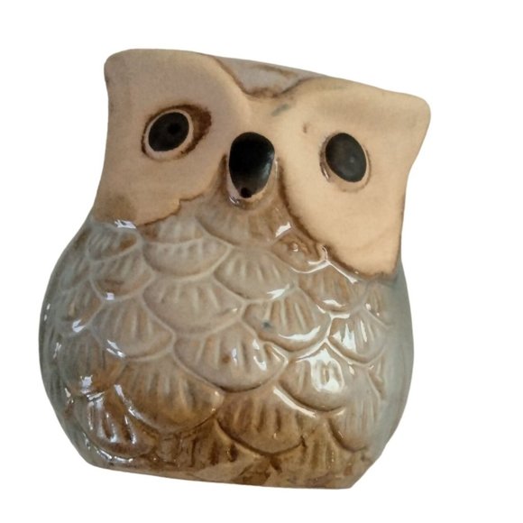 Ceramic Owls Flower Pot Planter Wildlife Forest Animal Figurine 3 inch - Picture 7 of 11